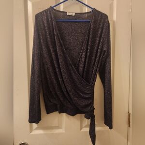 Loveapella faux wrap surplice top